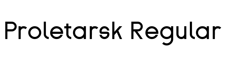 Proletarsk Regular  Fuentes Gratis Descargar