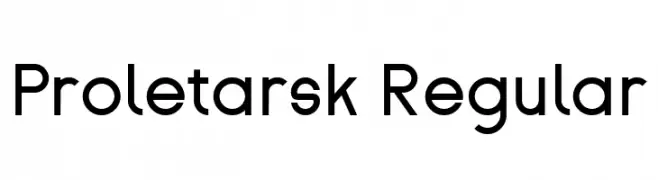 Proletarsk Regular  Fuentes Gratis Descargar