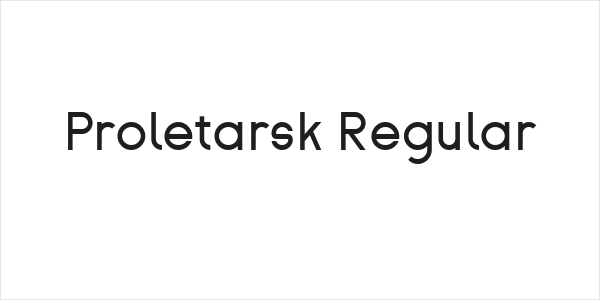 Proletarsk Regular Logo