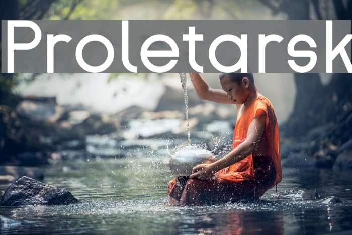 Proletarsk Font examples