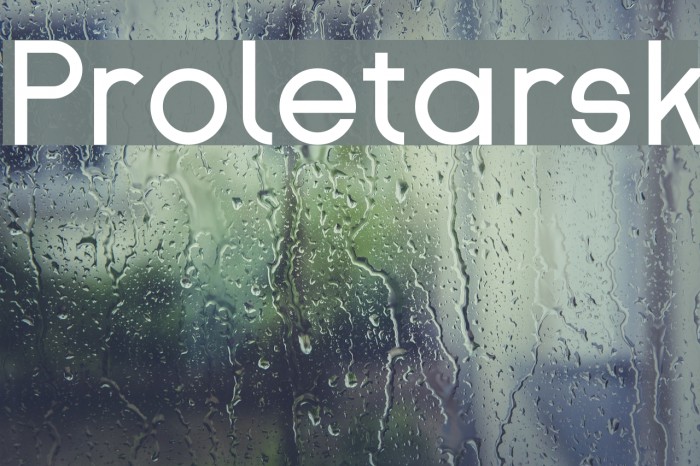 Proletarsk Font examples