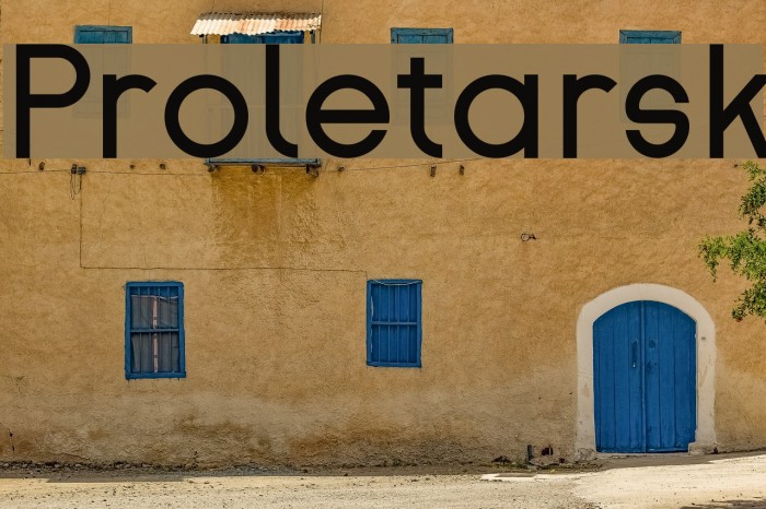 Proletarsk Font examples