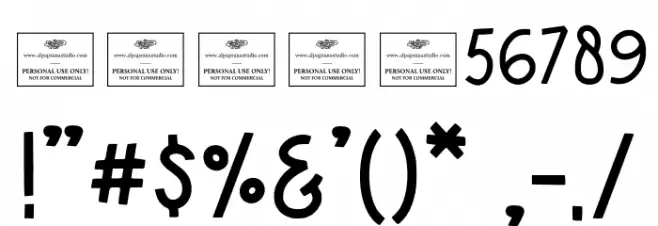 Prolific Font OTHER CHARS