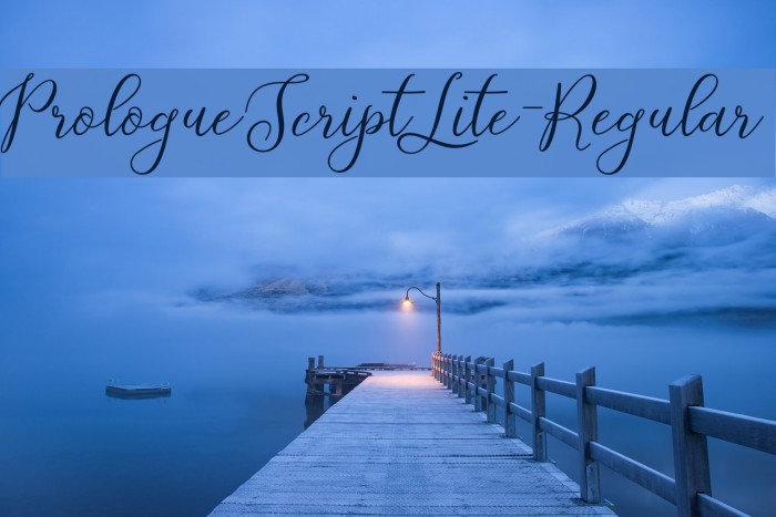 PrologueScriptLite-Regular Font examples