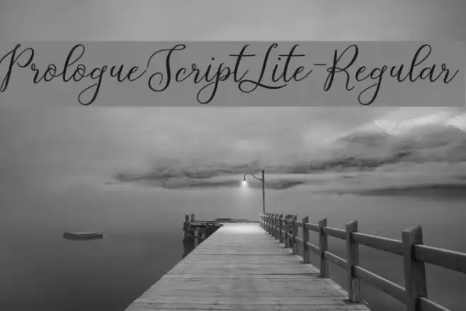 PrologueScriptLite-Regular Font examples