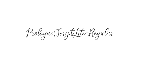 PrologueScriptLite-Regular Logo