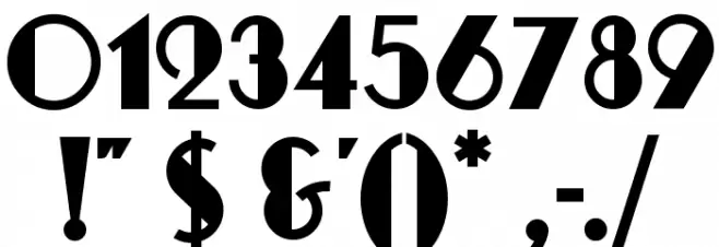 Promenad Deco Font OTHER CHARS