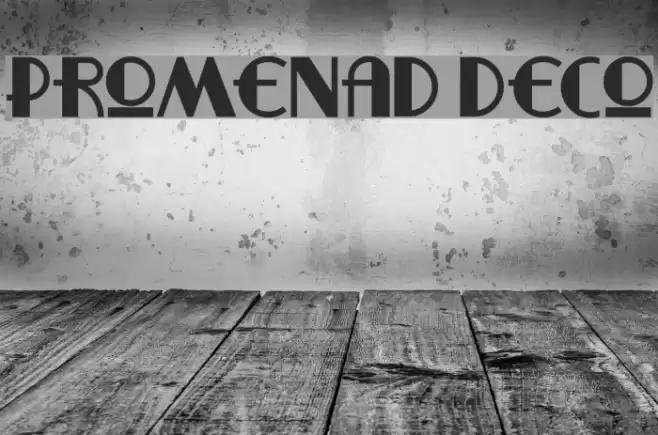 Promenad Deco Font examples