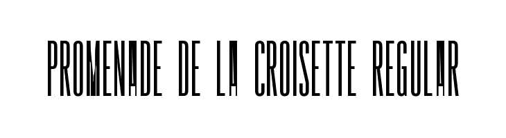 Promenade de la Croisette Regular  Скачать бесплатные шрифты