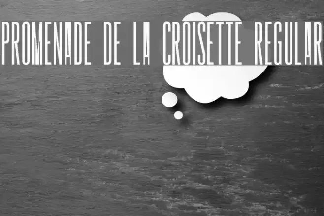 Promenade de la Croisette Regular Шрифта examples