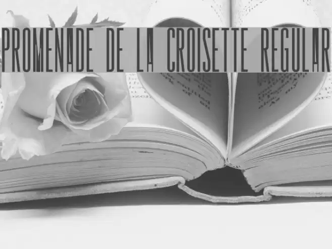 Promenade de la Croisette Regular Шрифта examples