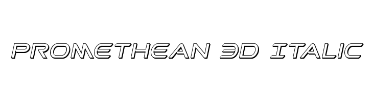 Promethean 3D Italic  Descarca Fonturi Gratis
