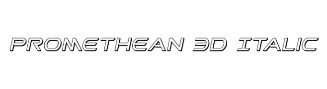 Promethean 3D Italic  Frei Schriftart Herunterladen