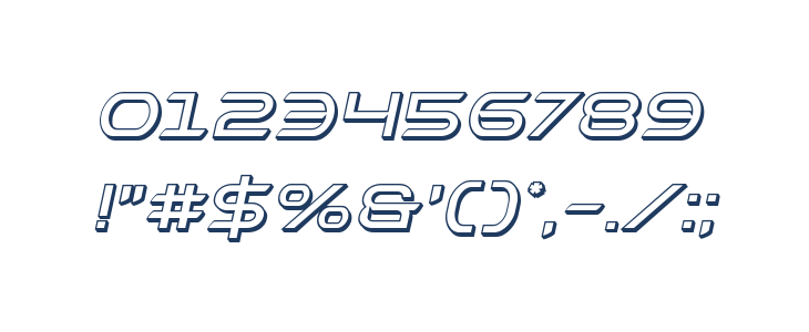 Promethean 3D Italic Other Characters