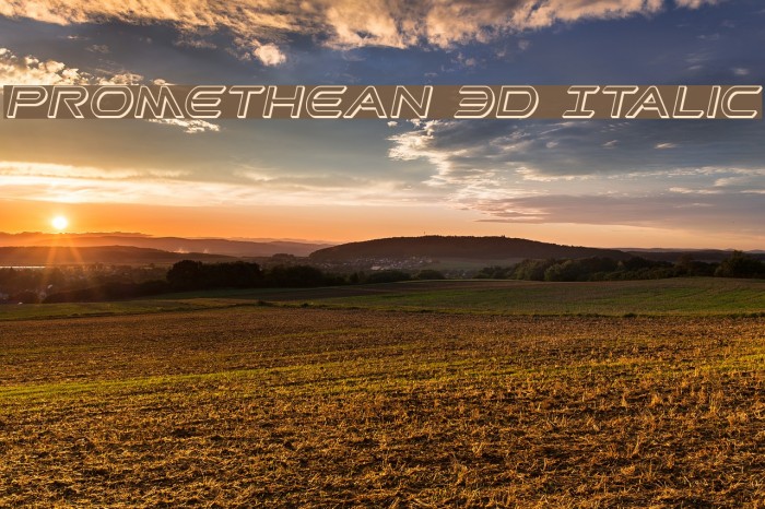 Promethean 3D Italic Example 1
