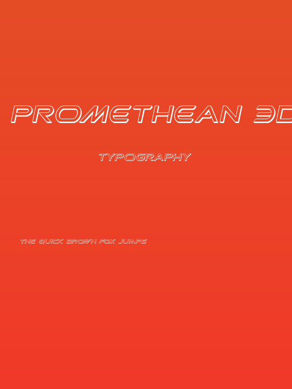 Promethean 3D Italic Poster