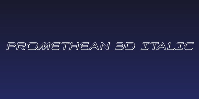 Promethean 3D Italic Social Header