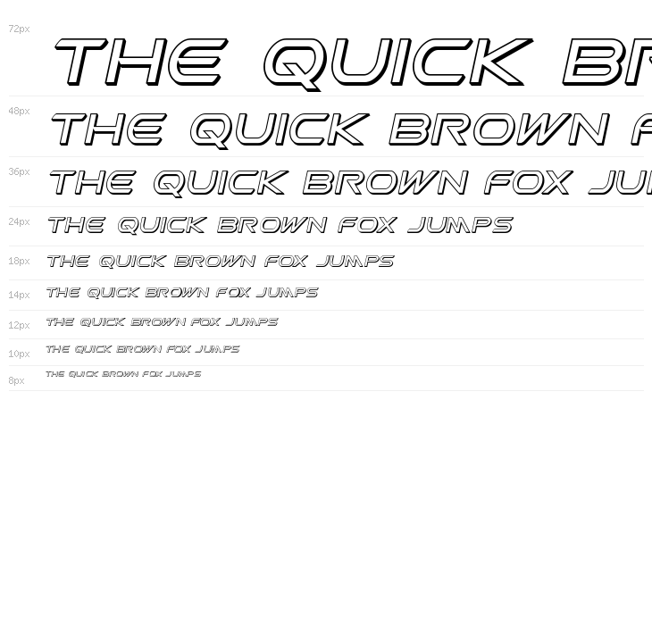 Promethean 3D Italic Waterfall