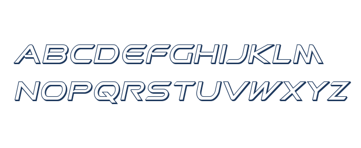 Promethean 3D Italic Lowercase