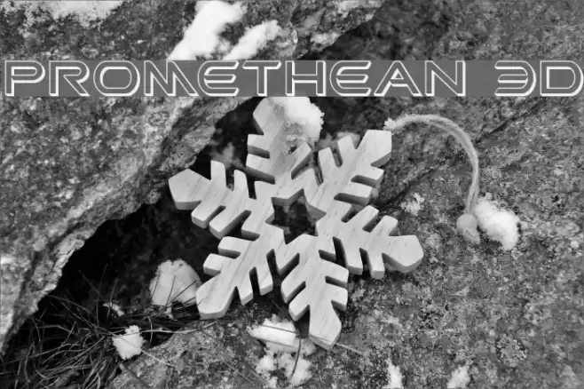 Promethean 3D Font examples