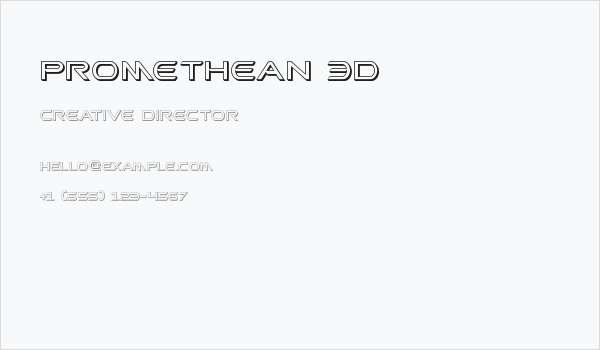 Promethean 3D Business Card