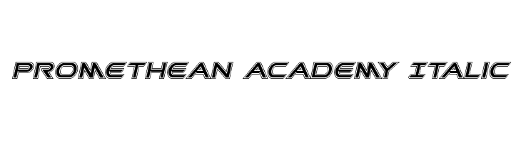Promethean Academy Italic  नि: शुल्क फ़ॉन्ट्स डाउनलोड
