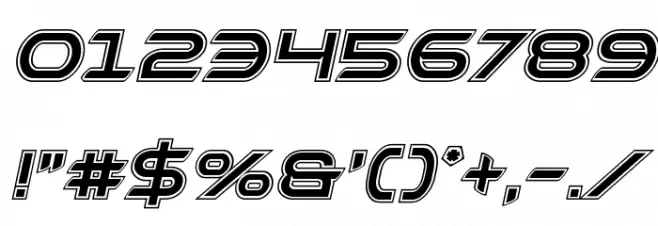 Promethean Academy Italic Font OTHER CHARS