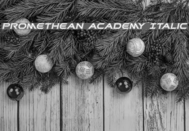 Promethean Academy Italic Font examples