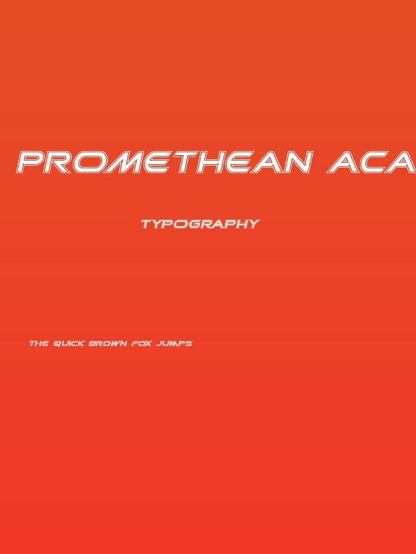 Promethean Academy Italic Poster
