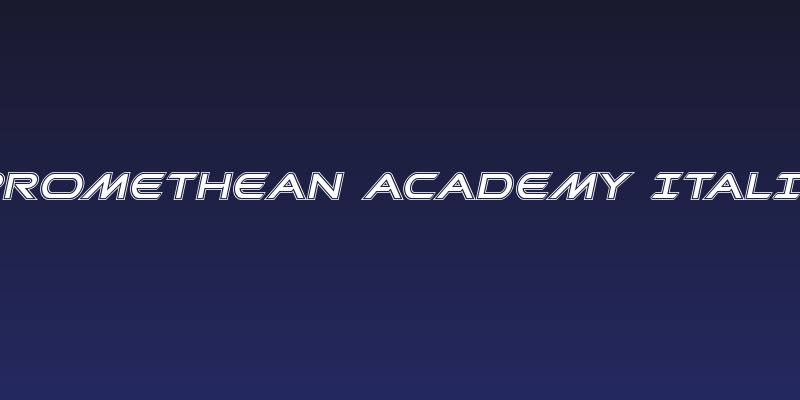 Promethean Academy Italic Social Header