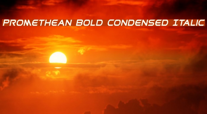 Promethean Bold Condensed Italic Example 3