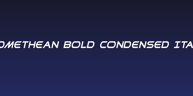 Promethean Bold Condensed Italic Social Header