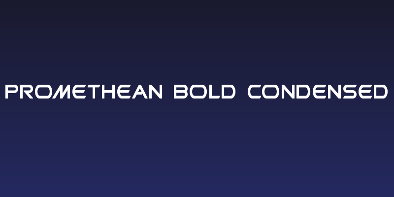 Promethean Bold Condensed Social Header