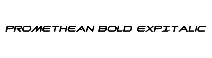 Promethean Bold ExpItalic  Frei Schriftart Herunterladen