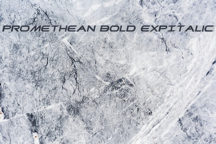 Promethean Bold ExpItalic Font examples