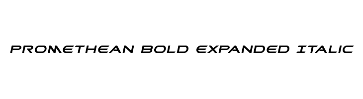 Promethean Bold Expanded Italic  Fuentes Gratis Descargar