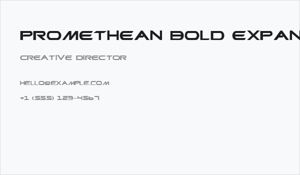 Promethean Bold Expanded Business Card