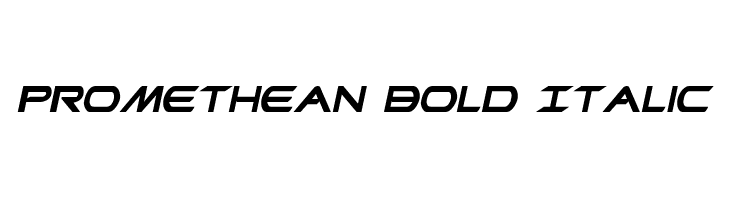 Promethean Bold Italic Font