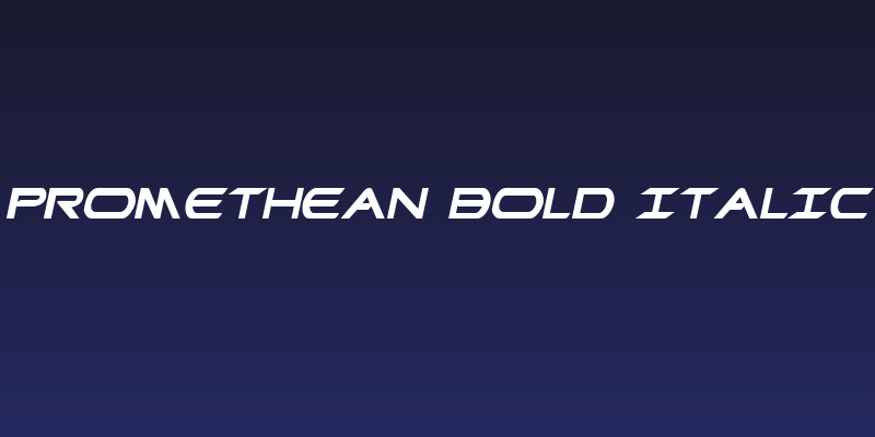 Promethean Bold Italic Social Header