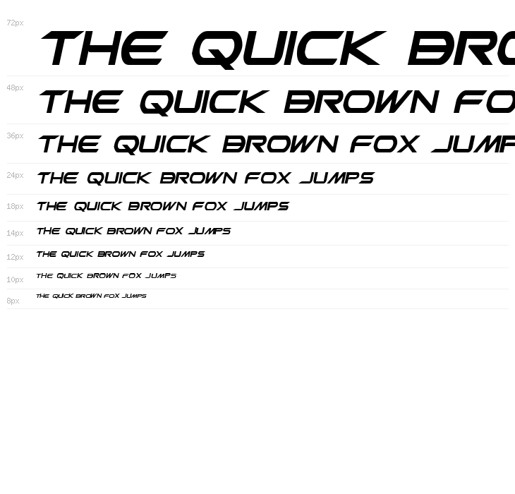 Promethean Bold Italic Waterfall