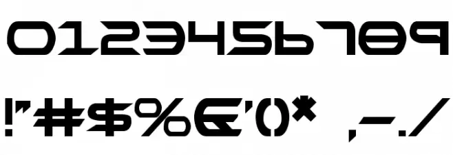 Promethean Bold Font OTHER CHARS