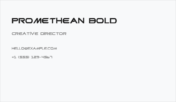 Promethean Bold Business Card