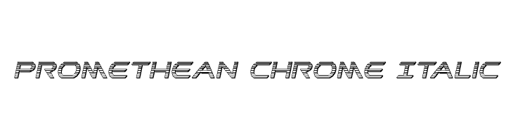 Promethean Chrome Italic  Free Fonts Download