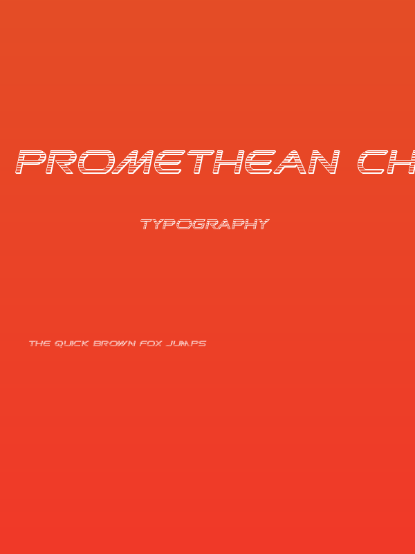 Promethean Chrome Italic Poster