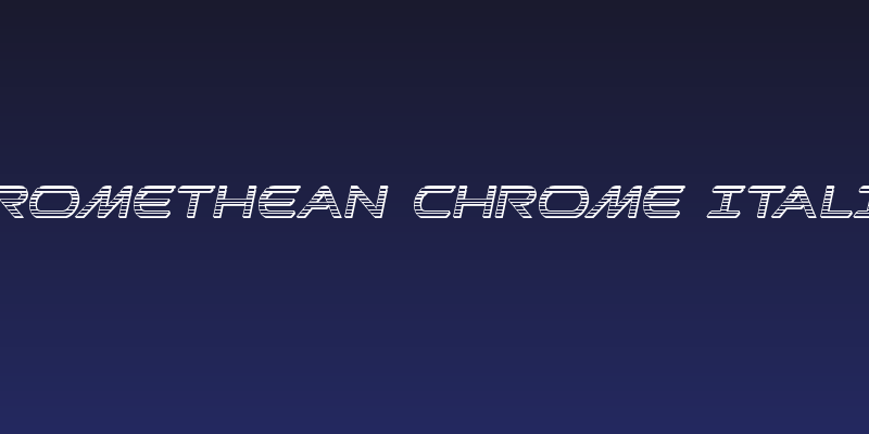 Promethean Chrome Italic Social Header