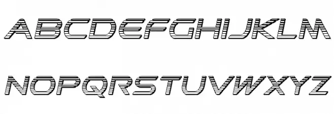 Promethean Chrome Italic 字体 小写