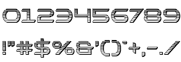Promethean Chrome Font OTHER CHARS