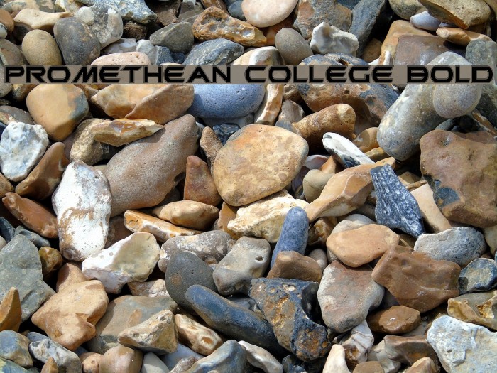 Promethean College Bold Font examples