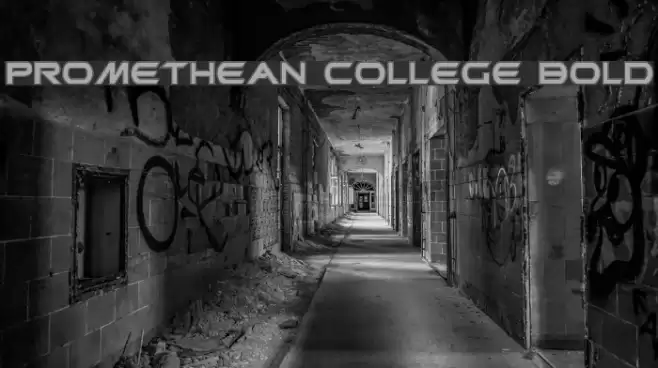 Promethean College Bold Font examples