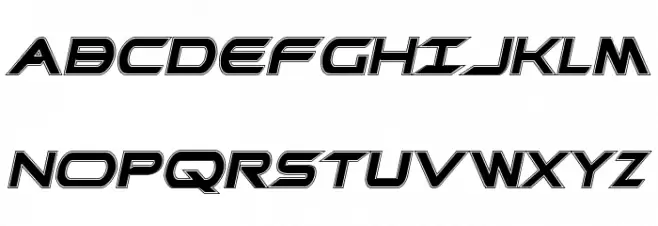 Promethean College Italic フォント 大文字